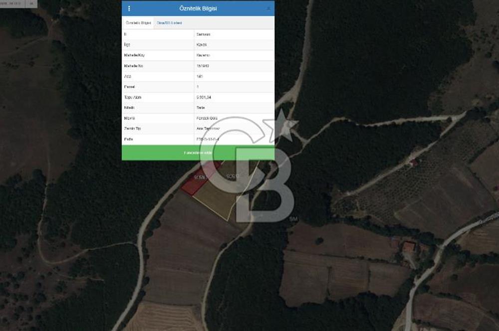 SAMSUN /KAVAK Kazancı Mahallesinde Yol Cepheli 7.136 m² Verimli Tarla