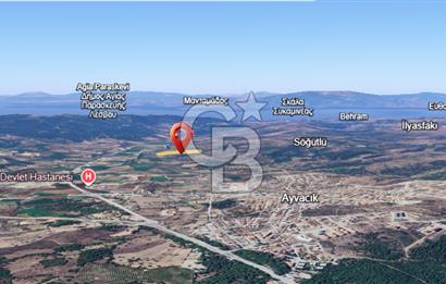 ÇANAKKALE AYVACIK SÖĞÜTLÜ' DE ASOS GÜZELGAHINDA SATILIK 40.000M2 TARLA