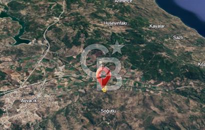 ÇANAKKALE AYVACIK SÖĞÜTLÜ' DE ASOS GÜZELGAHINDA SATILIK 40.000M2 TARLA