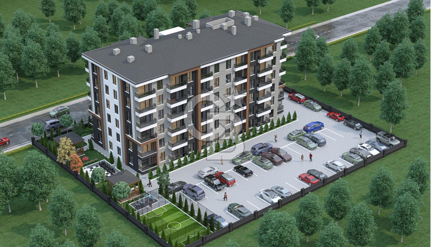  Satılık 1+1 Yerden Isıtmalı Taksitli Daireler