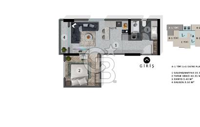 Süleyman Demirel'de Projeden Ultra Lüx 1+1 Yatırım Fırsatı