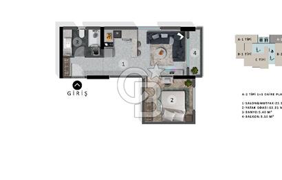 Süleyman Demirel'de Projeden Ultra Lüx 1+1 Yatırım Fırsatı