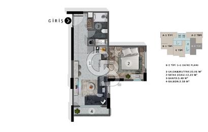 Süleyman Demirel'de Projeden Ultra Lüx 1+1 Yatırım Fırsatı