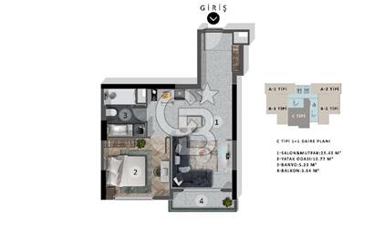 Süleyman Demirel'de Projeden Ultra Lüx 1+1 Yatırım Fırsatı