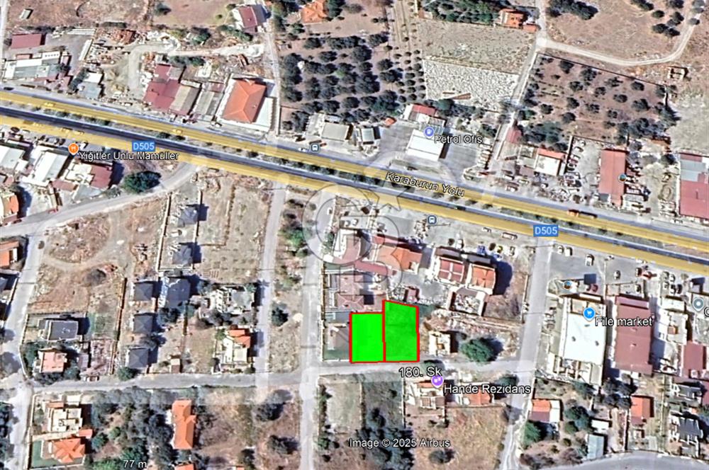 Karaburun Mordoğan Merkez’de Caddeye Yakın Villa Arsası