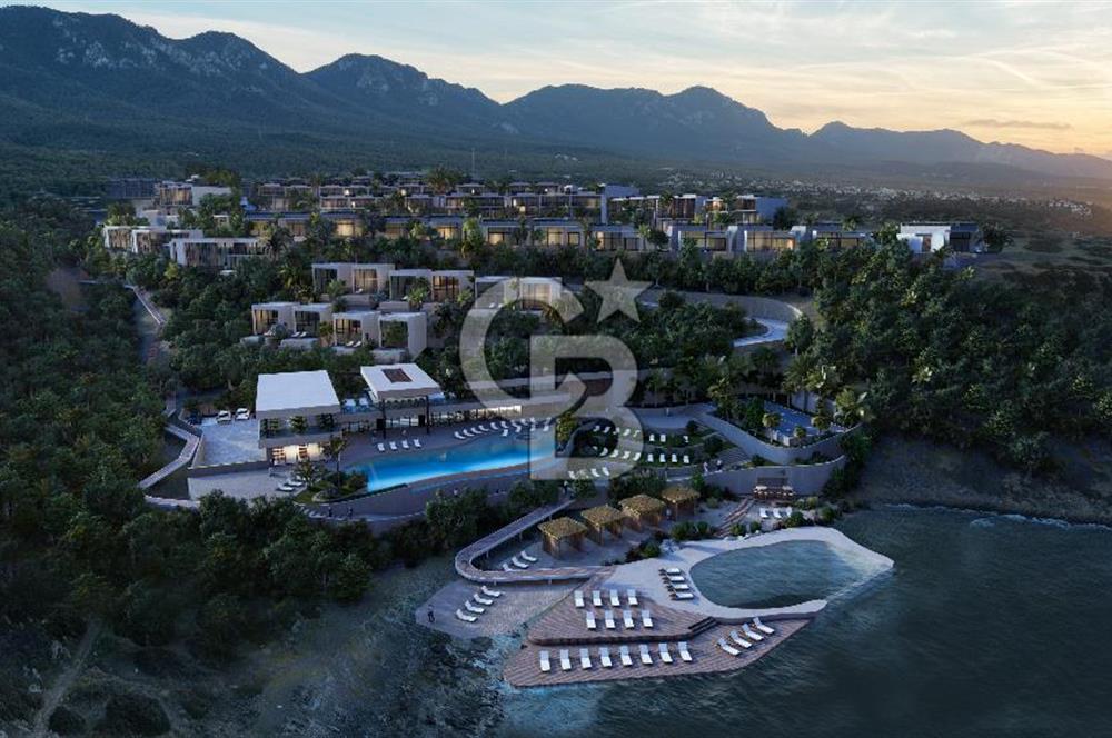 Kıbrıs Girne Esentepe Bölgesinde Full Deniz Manzaralı Satılık 4+1 Lüx Villa