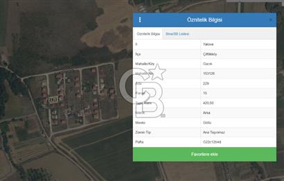 YALOVA ÇİFTLİKKÖY 500 EVLER SATILIK KONUT İMARLI ARSA!. 420 M2