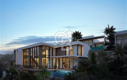 Kıbrıs Girne Esentepe Bölgesinde Full Deniz Manzaralı Satılık 4+1 Lüx Villa