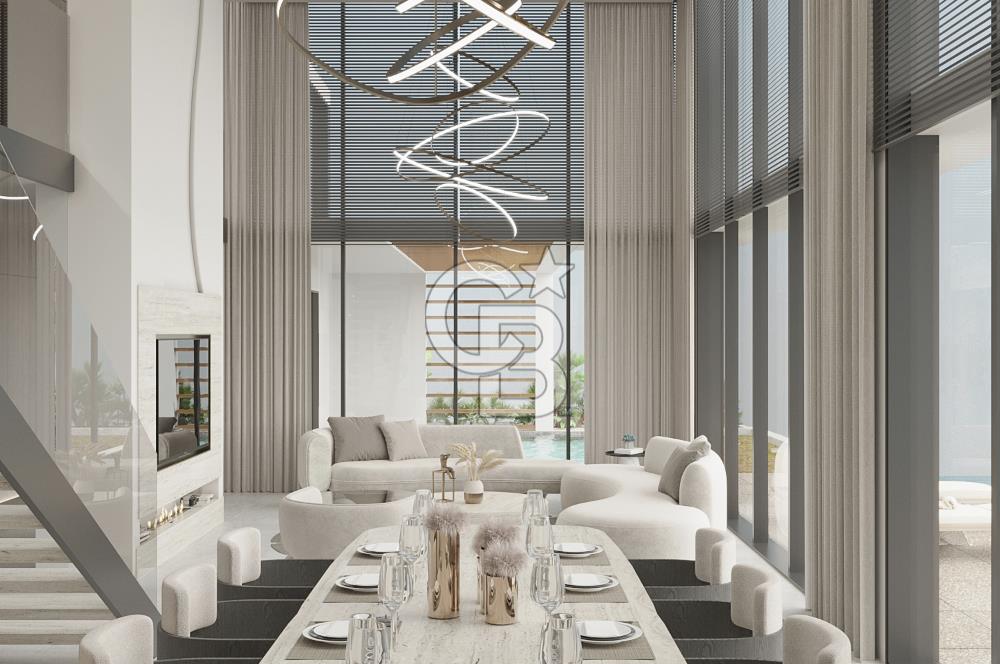 Kıbrıs Girne Esentepe Bölgesinde Full Deniz Manzaralı Satılık 4+1 Lüx Villa