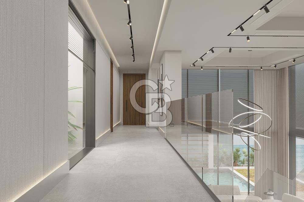 Kıbrıs Girne Esentepe Bölgesinde Full Deniz Manzaralı Satılık 4+1 Lüx Villa