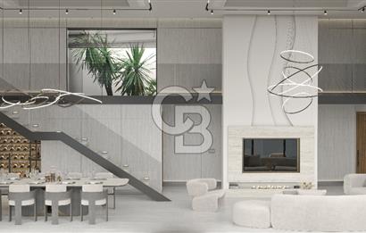 Kıbrıs Girne Esentepe Bölgesinde Full Deniz Manzaralı Satılık 4+1 Lüx Villa