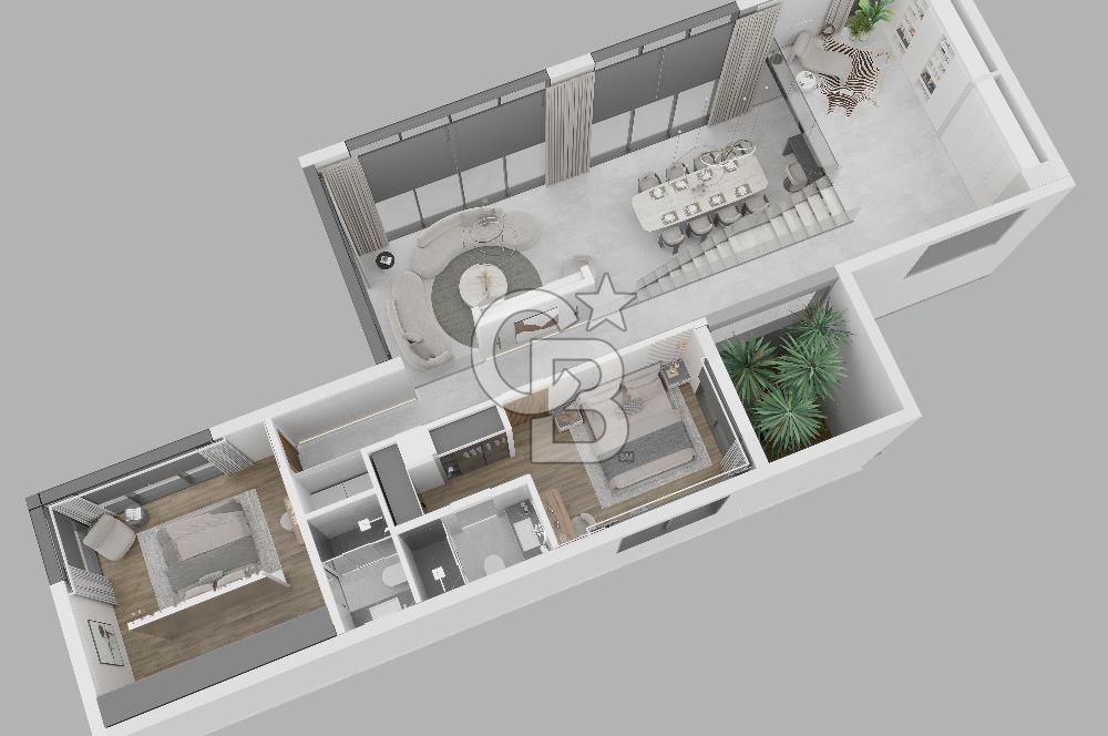 Kıbrıs Girne Esentepe Bölgesinde Full Deniz Manzaralı Satılık 4+1 Lüx Villa