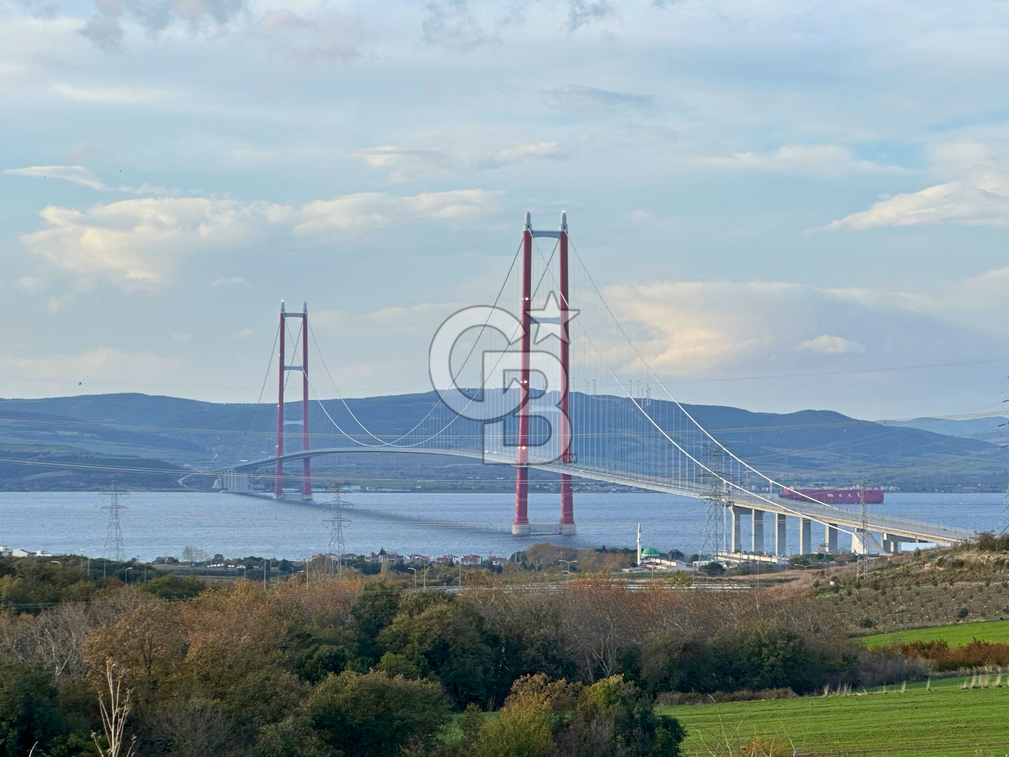 Çanakkale Lapseki Gsp Resmi Yol ve Boğaz Manzaralı 5042m² Tarla