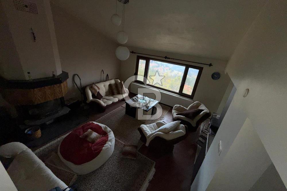 SAKLIKENT'TE DOĞA VE ŞEHİR MANZARALI EŞYALI 3+1 VİLLA