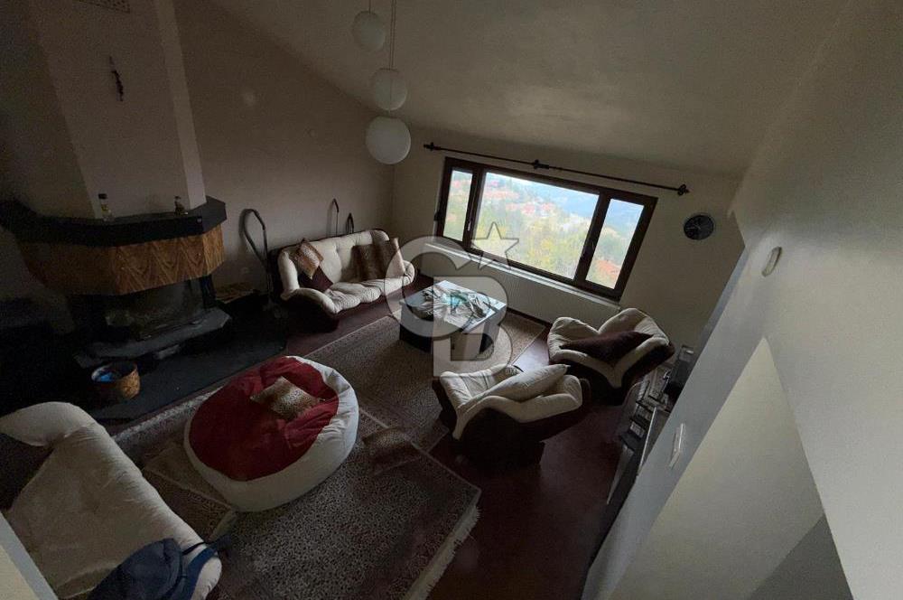 SAKLIKENT'TE DOĞA VE ŞEHİR MANZARALI EŞYALI 3+1 VİLLA