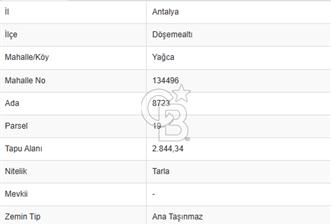 Döşemealtı Yağca'da satılık Tarla ve Ev - 1 - 318426