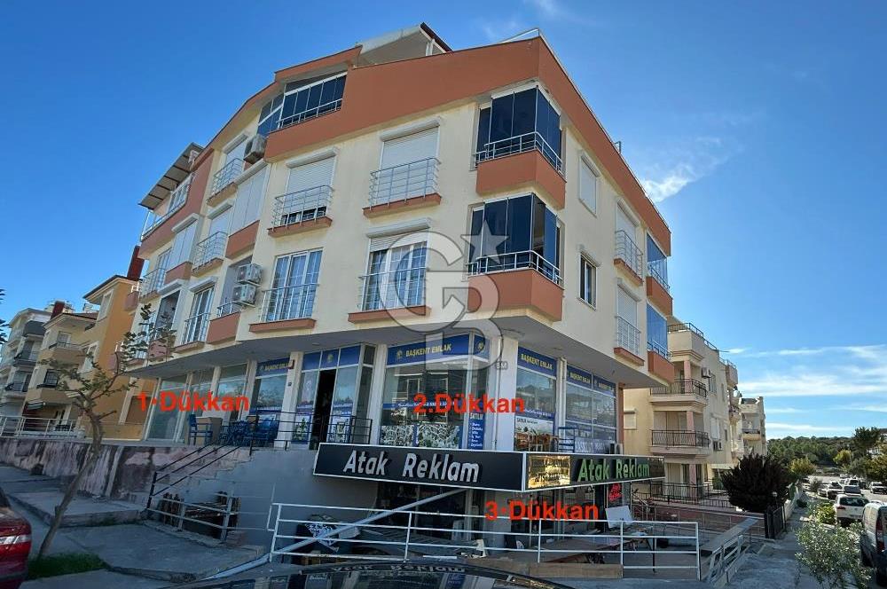 Didim Altınkum Köşe Konumda Birleştirilebilir 3 Adet Dükkan