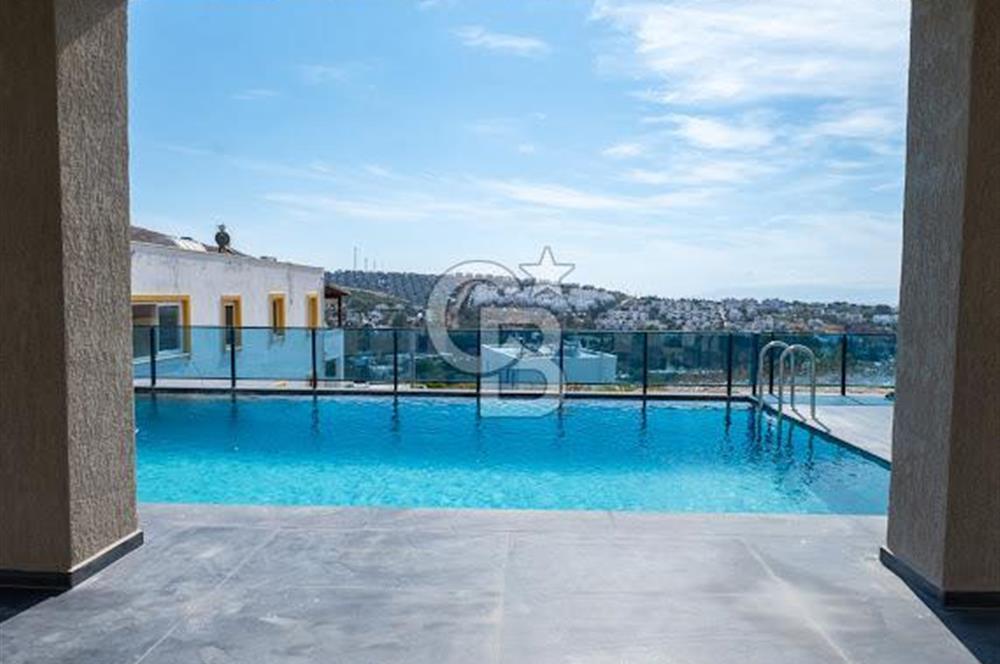 Bodrum Akyarlar'da Satılık Deniz manzalı Müstakil Havuzlu villa