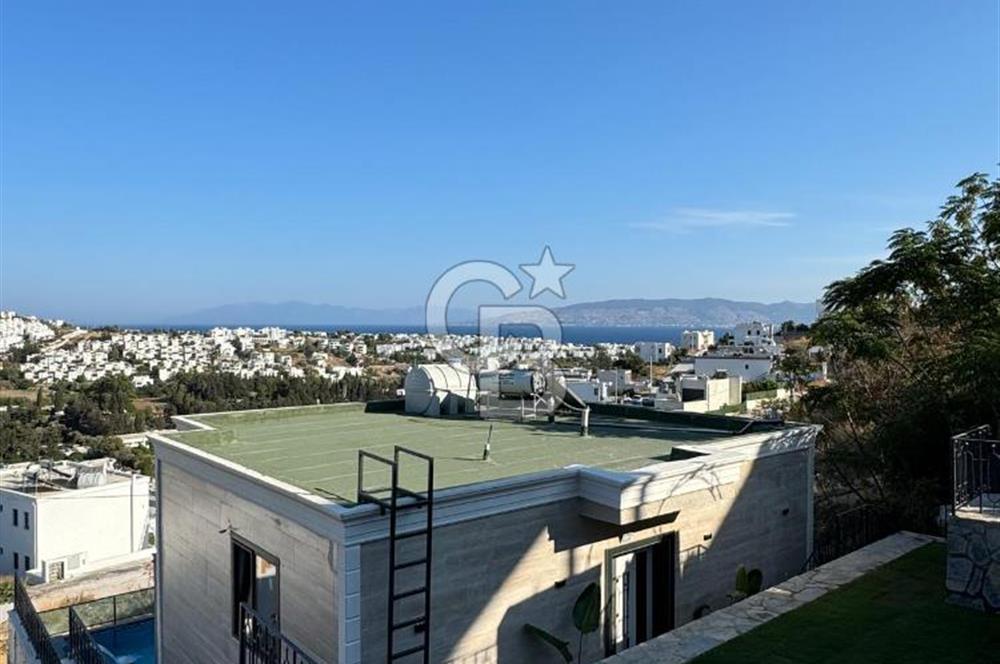 Bodrum Akyarlar'da Satılık Deniz manzalı Müstakil Havuzlu villa