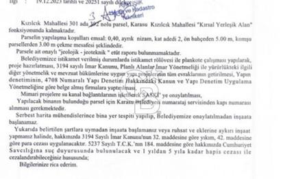 Ruhsatlı Projesi onaylanmış hazır imarlı arsa !