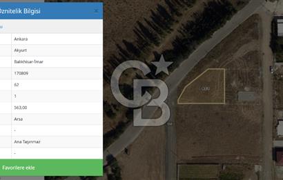 AKYURT BALIKHİSAR MAH SATILIK 563 M2 ARSA… MÜSTAKİL VİLLA
