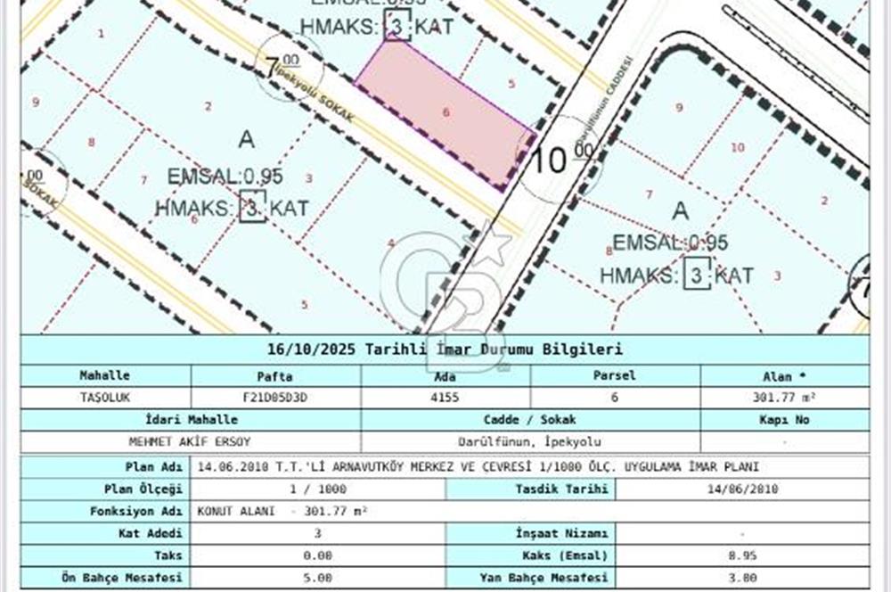 Arnavutköy’de Satılık Arsa