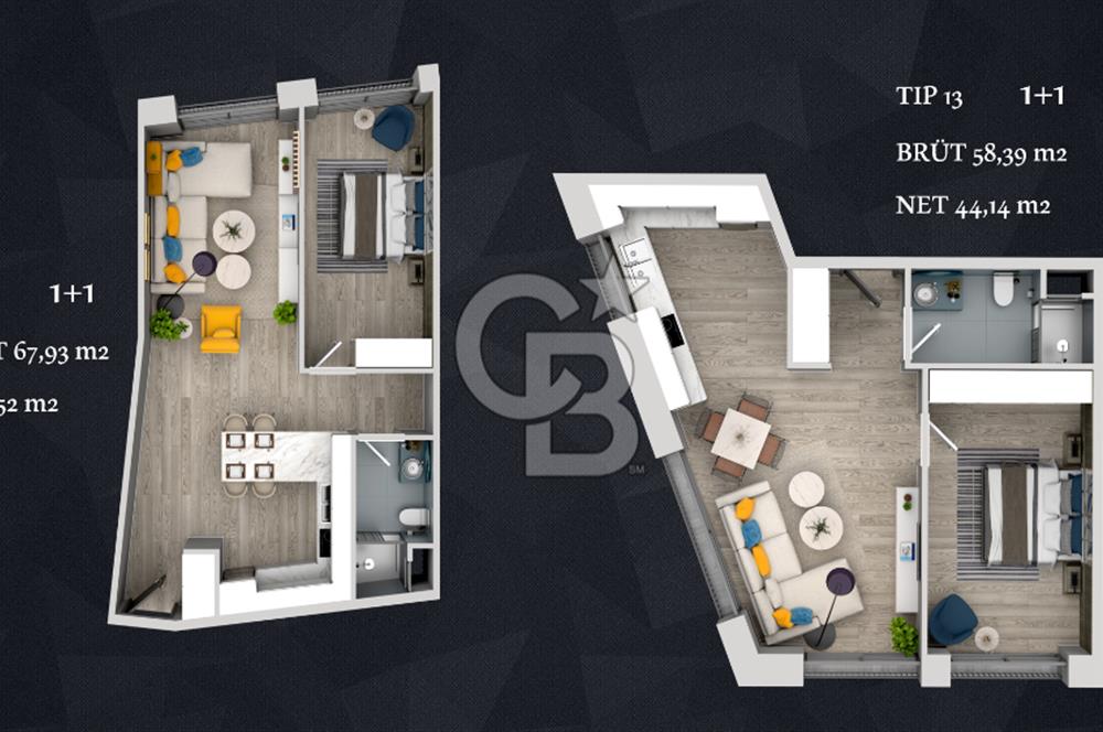 İZMİR ALSANCAK'TA DENİZ MANZARALI 1+1 SATILIK DAİRE