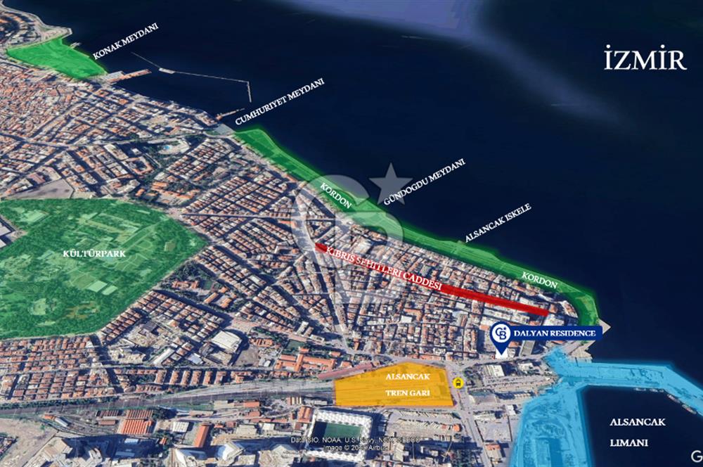 İZMİR ALSANCAK'TA DENİZ MANZARALI 1+1 SATILIK DAİRE