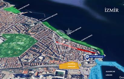 İZMİR ALSANCAK'TA DENİZ MANZARALI 1+1 SATILIK DAİRE