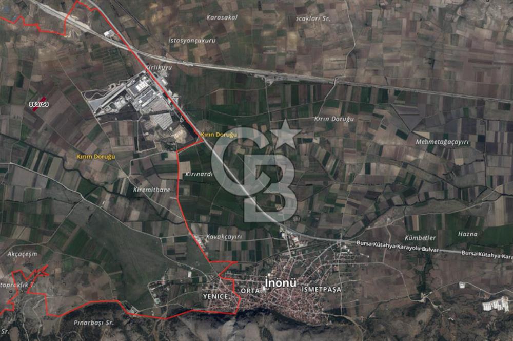 ESKİŞEHİR İNÖNÜ YENİCE MAHALLEDE SATILIK TARLA