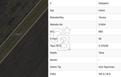 ESKİŞEHİR İNÖNÜ YENİCE MAHALLEDE SATILIK TARLA