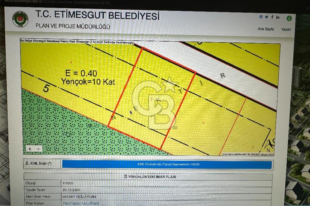 ELVAN MH! HAKİM KONUMDA VİLLA PARSELİ! KAT KARŞILIĞI! 