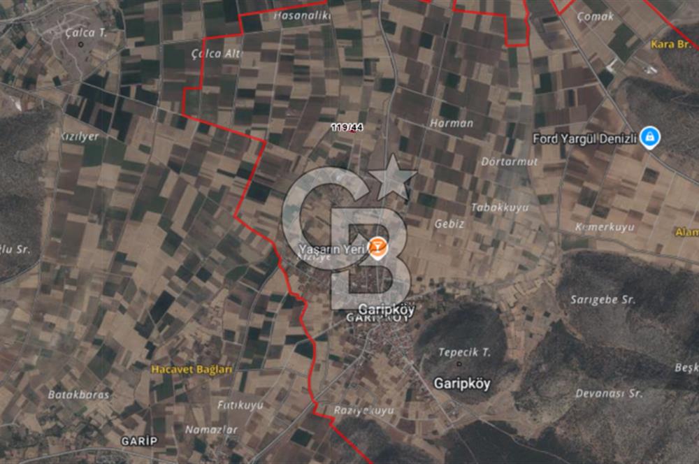 Tavas Garipköy Mah. 3.375 M² Satılık Tarla