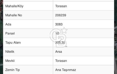 URLA TORASAN'DA SATILIK ARSA