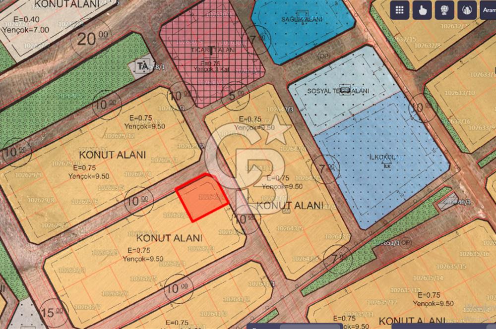 TEMELLİ GAZİ MAHALLESİN'DE MÜSTAKİL TAPULU KONUT İMARLI ARSA