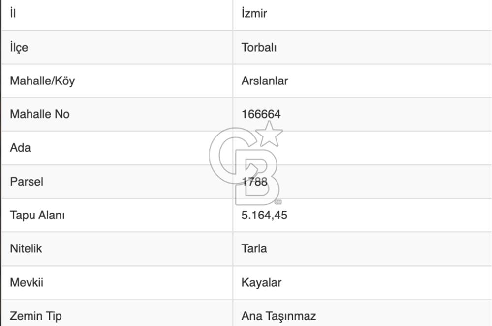 İzmir Torbalıda Satılık Arsa