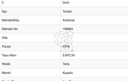 Torbalı Aslanlar köyünde Bayındır Asfaltına Sınır Tarla