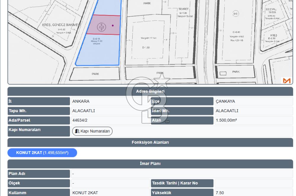 ÇANKAYA BEYTEPE ALACATLI FIRSAT!! 12.605m² ÇOK DEĞERLİ ARSA