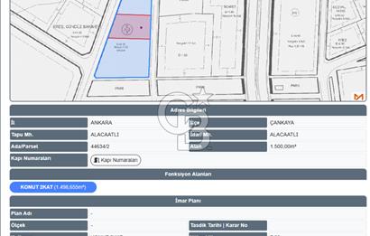ÇANKAYA BEYTEPE ALACATLI FIRSAT!! 12.605m² ÇOK DEĞERLİ ARSA