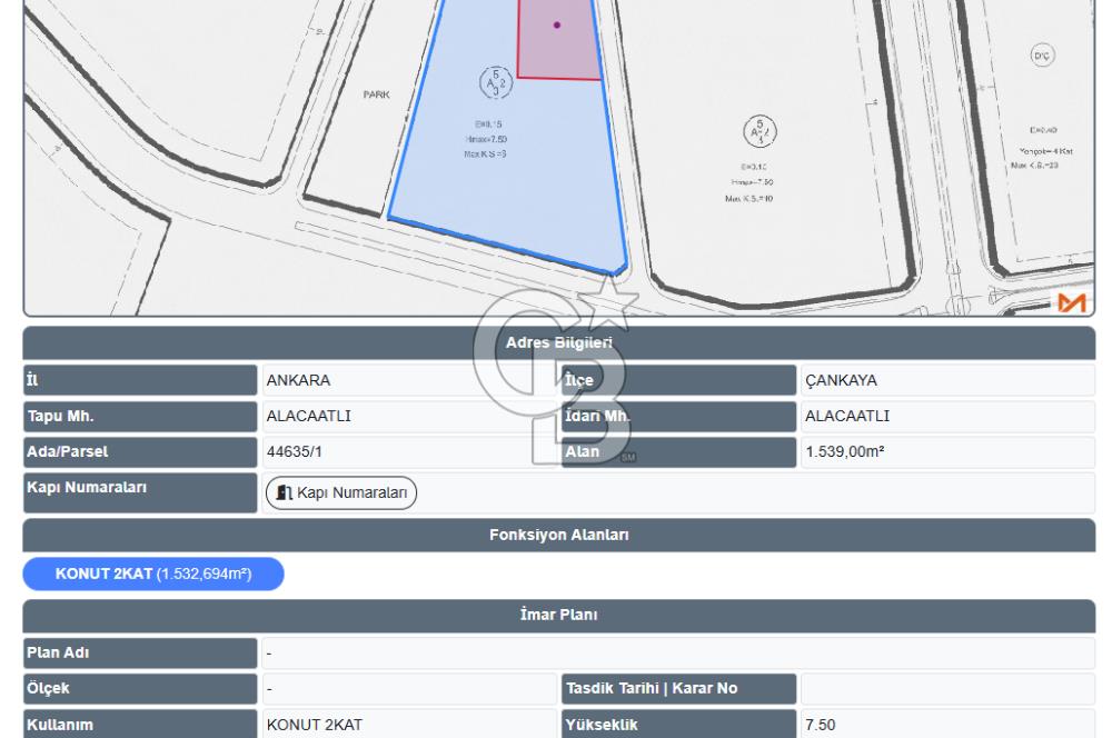 ÇANKAYA BEYTEPE ALACATLI FIRSAT!! 12.605m² ÇOK DEĞERLİ ARSA