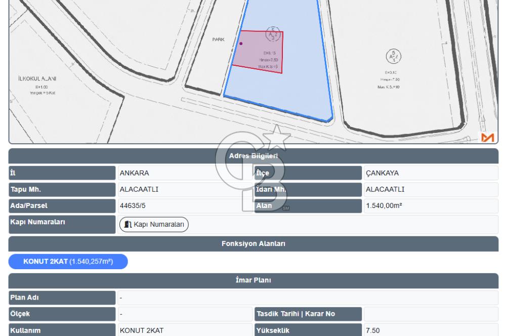 ÇANKAYA BEYTEPE ALACATLI FIRSAT!! 12.605m² ÇOK DEĞERLİ ARSA