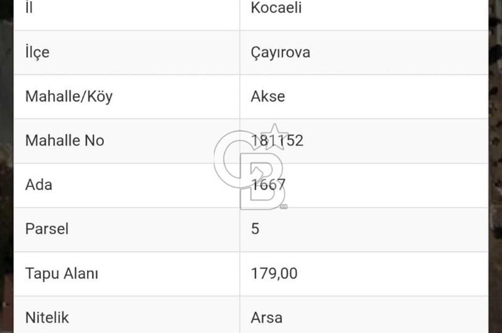 Çayırova aksede 179 m2 yatırımlık arsa kaçırılmayacak konum