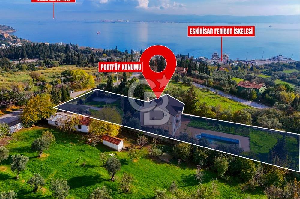 Eskihisar Topçularda 2178 m² Arsa içinde 3 katlı Müstakil Villa