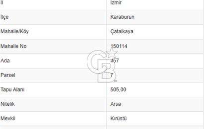 Karaburun Mordoğan Kamukent’te Deniz Manzaralı, Köşe Konumda Villa Arsası