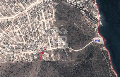 Karaburun Mordoğan Kamukent’te Köşe Konumda Deniz Manzaralı Villa Arsası