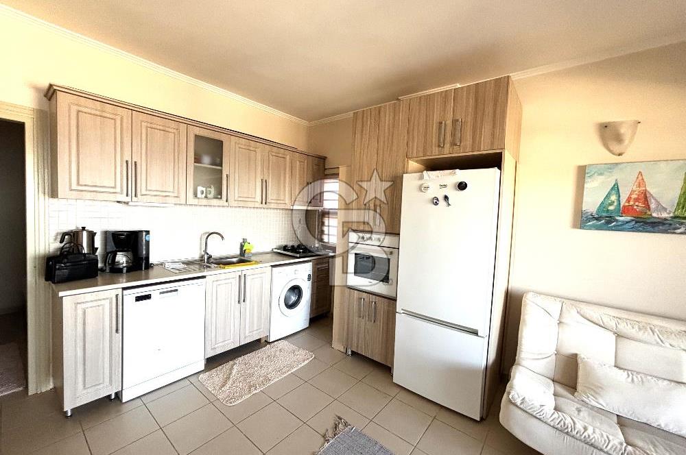 Bodrum Koyunbaba'da Kiralık Site İçi EşyalıDeniz Manzaralı Daire