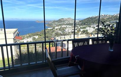 Bodrum Koyunbaba'da Kiralık Site İçi EşyalıDeniz Manzaralı Daire