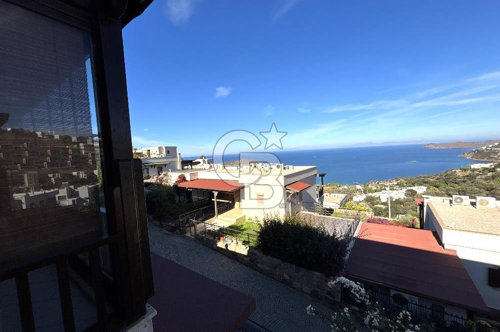 Bodrum Koyunbaba'da Kiralık Site İçi EşyalıDeniz Manzaralı Daire