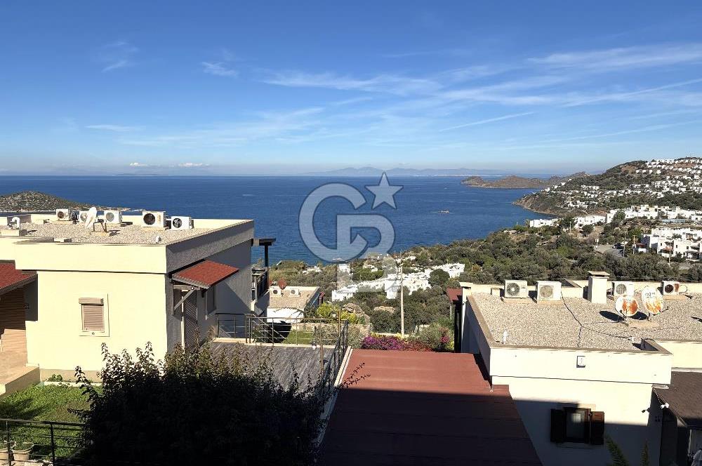 Bodrum Koyunbaba'da Kiralık Site İçi EşyalıDeniz Manzaralı Daire