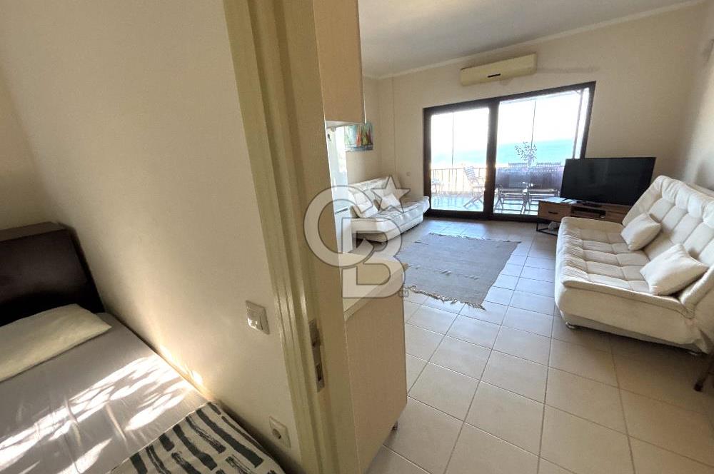 Bodrum Koyunbaba'da Kiralık Site İçi EşyalıDeniz Manzaralı Daire
